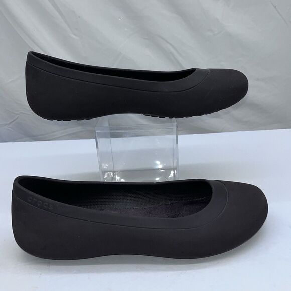 Crocs Shoes Womens 10 Mammoth Lined Casual Slip On Ballet Flats 12456 Brown - Picture 2 of 7